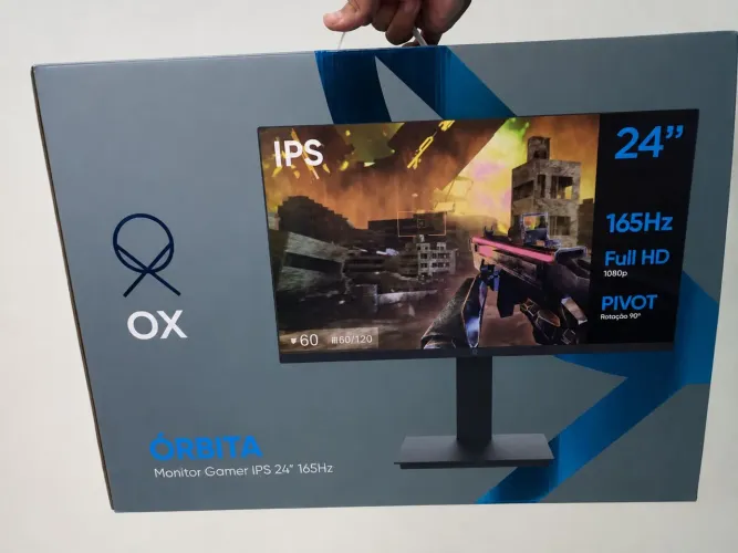 monitor gamer ips 24" 165hz full hd órbita ox