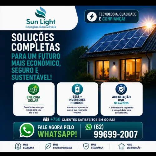 ENERGIA SOLAR E ARMAZENAMENTO DE ENERGIA