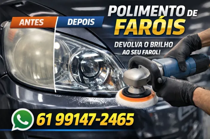 Polimento de faróis