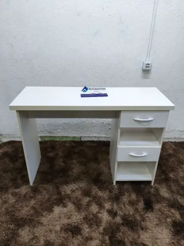 Mesa Reta Branca - Usada