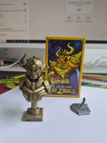 Busto Aldebaran de Touro em METAL - CDZ - Cavaleiros do Zodiaco