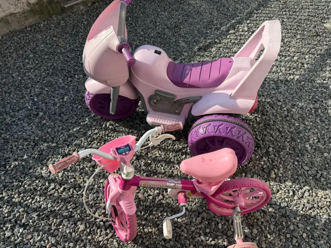 Bicicleta Infantil e Moto Elétrica