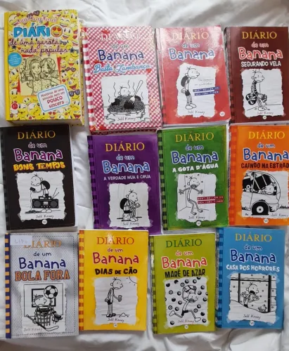 Coleção de livros diário de um banana