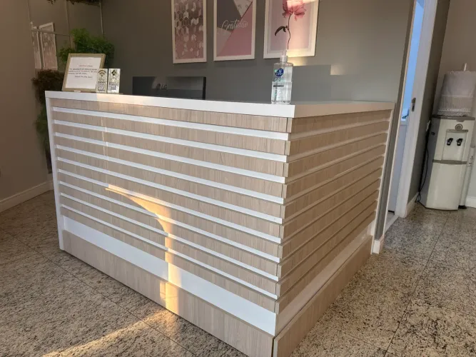 Balcão de recepção
