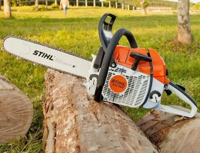 Moto serra stihl com kit de chave completo