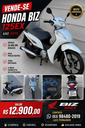 Vendo Honda Biz 125ex 