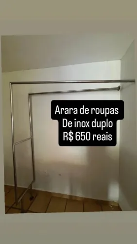 VENDO ARARA DE ROUPAS DUPLO