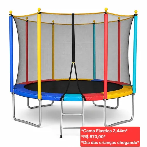 Cama elastica pula pula 2,44m - Novo