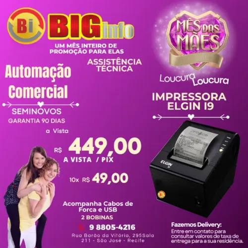 Impressora Termica Elgin i9
