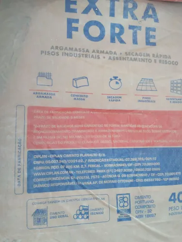 Vendo 10 sacos de cimento 