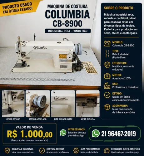 Maquina de costura industrial