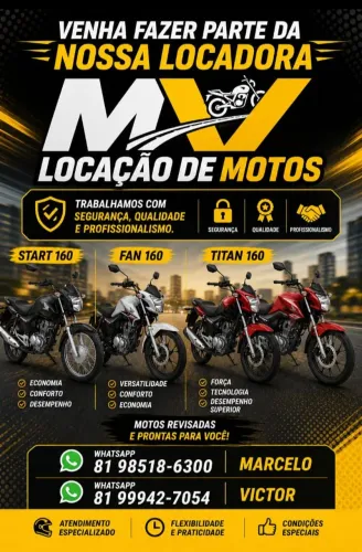 Aluguel/Locação de motos