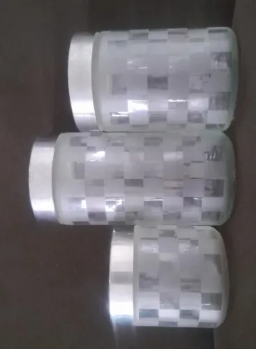 Potes de vidro com tampa inox