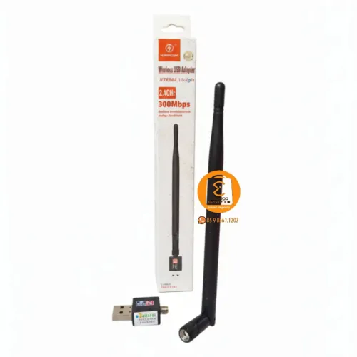 Adaptador de Rede Internet Wi-Fi Receptor Wireless USB com Antena 300mbps
