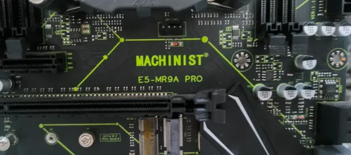 placa-mãe MACHINIST E5-MR9A PRO + processador + 2 memória RAM