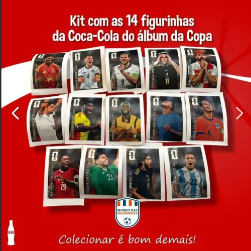 Kit completo figurinhas da Coca cola