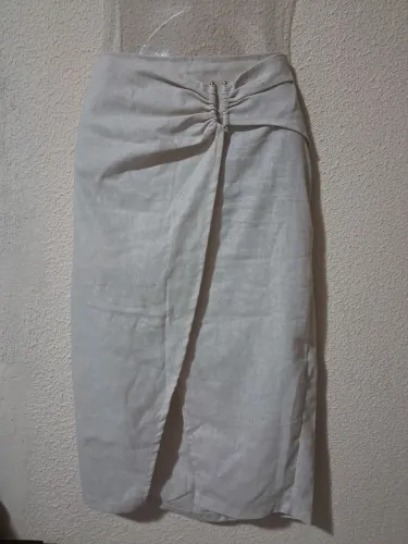 Saia de linho M veste 42