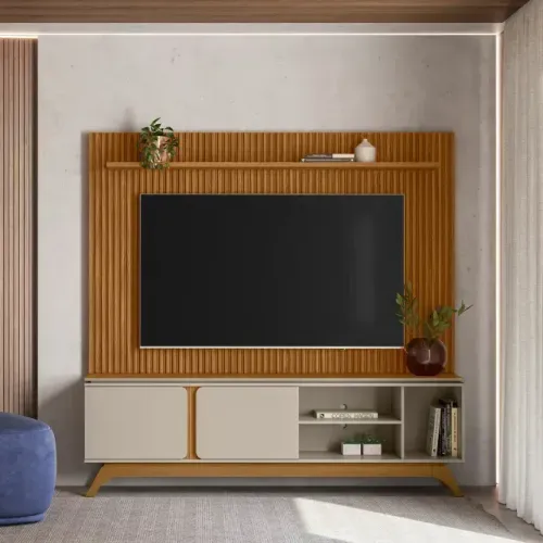 Painel Gênova + Rack Istambul 2.0m Novo!! Pronta Entrega!!