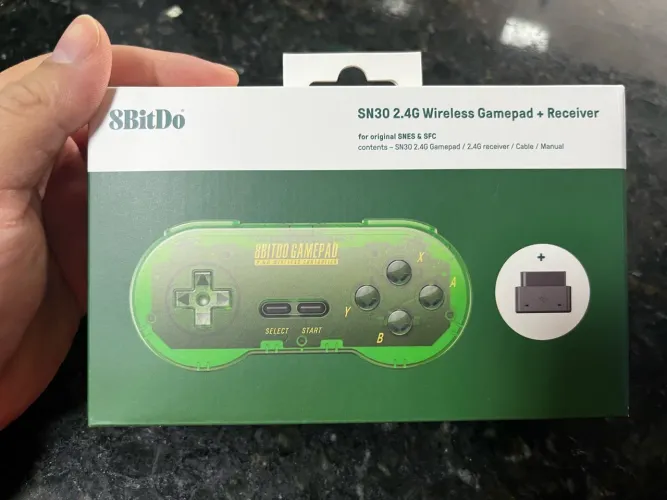 Controle super Nintendo 8bitdo