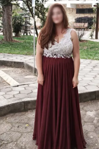 Vestido de Formatura / Festa Longo Bordado - Tamanho 52 (Plus Size) (NEGOCIÁVEL)