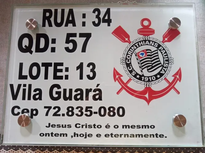 Placas personalizadas brindex de endereço