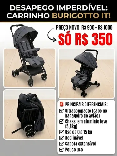 Carrinho bebe Burigotto 