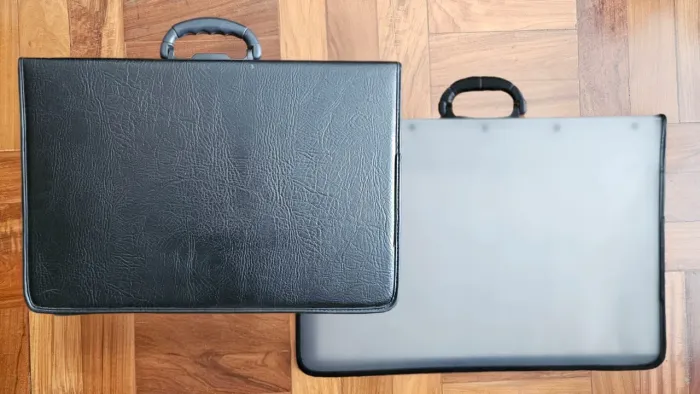 kit com 2 Pastas Portifólio Tamanho A2 - Marca Arplas