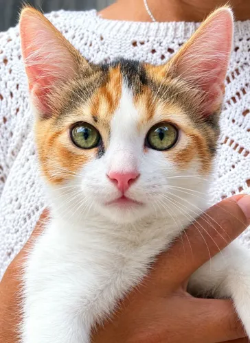 LINDA GATINHA MESTIÇA  3 MESES