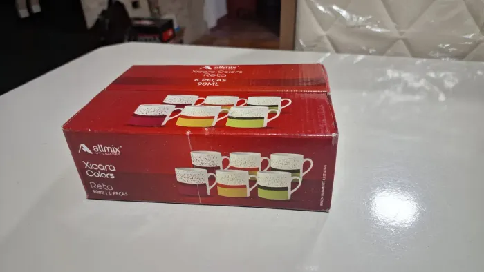 Jogo de xicaras de café 6 pcs 90ml -Allmix