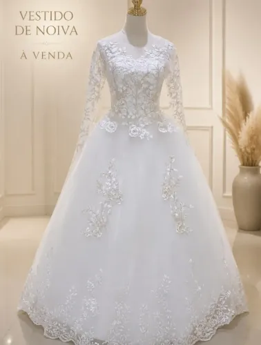 ? Vestido De Noiva Elegante - Á venda