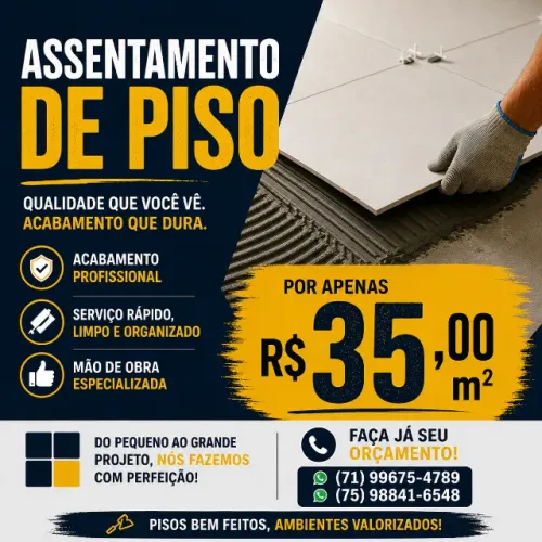 ASSENTAMENTO DE CERÂMICAS E PORCELANATOS