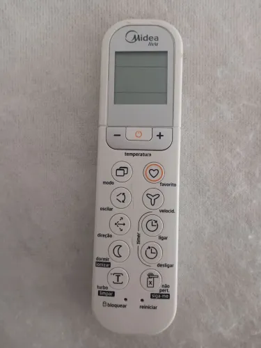 Controle remoto ar-condicionado Midea Liva e Vize.