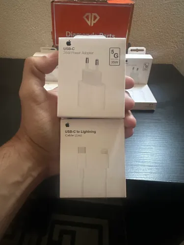 Carregador Turbo Completo 35W Completo - Iphones 7 ao 14 Pro Max Xr Xs Max
