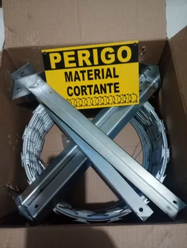 Kit cerca concertina 10 Mts já instalada