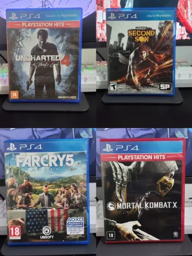 Pack de 4 jogos de ps4