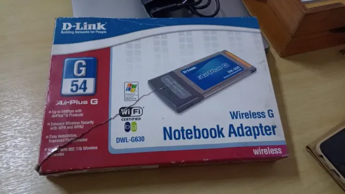 D-Link AirPlus G DWL-G630 - Adaptador Wi-Fi PCMCIA/CardBus 54 Mbps - Novo na Caixa