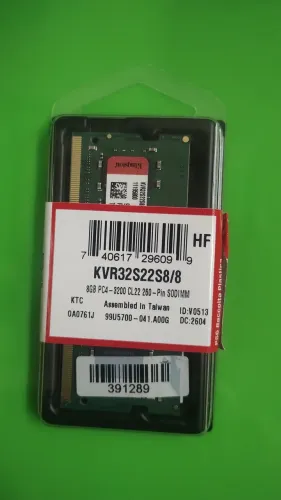 Memória DDR4 Kingston 8gb 3200 (NOVA LACRADA)