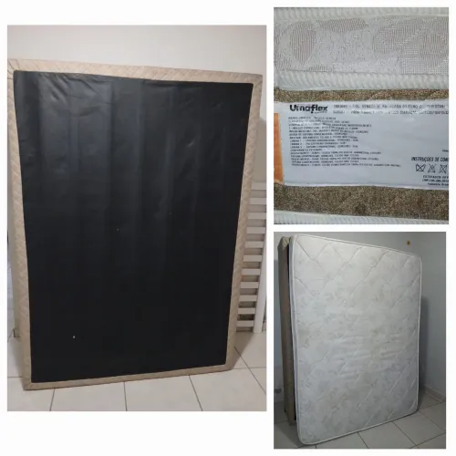 Cama casal box + colchão