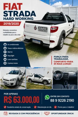 Fiat Strada Working Hard 1.4 Fire Flex 8V CS 2020