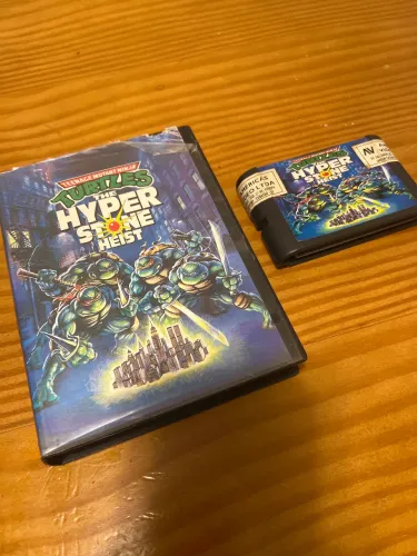 Jogo Turtles the hyper stone heist mega drive Tartarugas Ninjas mega drive - compativel