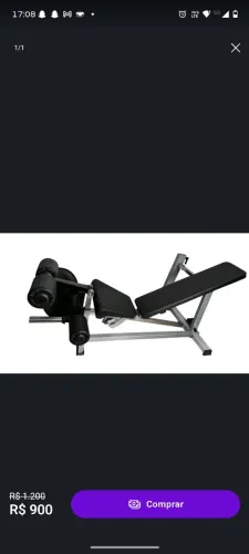 Banco Extesupino, banco extensor e Flexor de Pernas Profissional com Regulagem