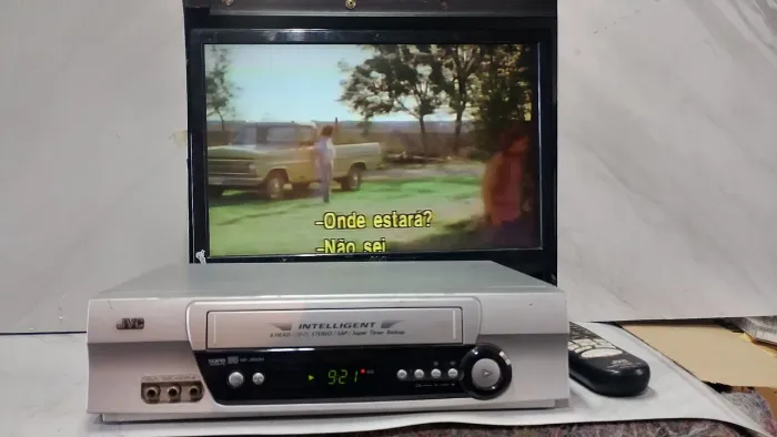 Video Cassete Jvc Hr-j693m 6head Hi-fi Stereo - Funcionando perfeitamente