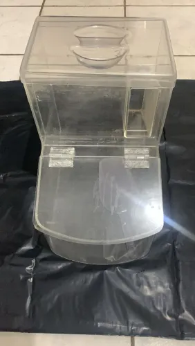 6 depositos de acrílico