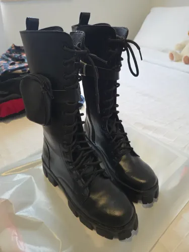 Bota cano longo preta 