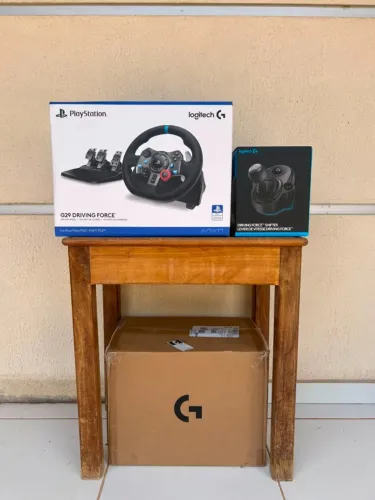 KIT SIMULADOR COMPLETO - LOGITECH G29 + CÂMBIO + COCKPIT NSX THRUSTMASTER