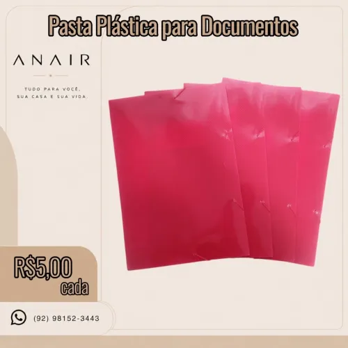 Pasta Plástica para Documentos