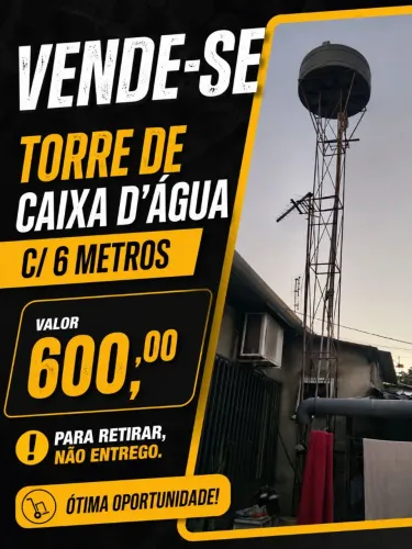 Torre para Caixa D'água 6mt
