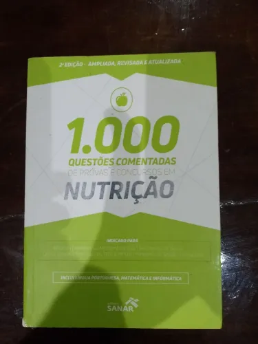 1000 Questões comentadas(nutrição)+Brinde uma Apostila 