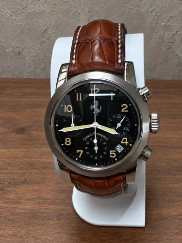 Relógio Girard Perregaux Ferrari Chronograph 8020 Cronógrafo Automático Aço 38mm Original