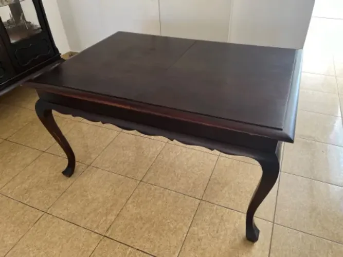 Mesa de jantar estilo Chipandelle extensível - 6 a 8 lugares